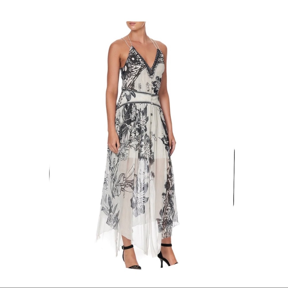 Camilla Franks dress - Silver linings. 100% silk.  Sold out dress